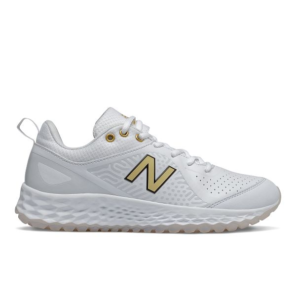 New Balance Fresh Foam Velo V Turf Shoes White Gold Space Coast