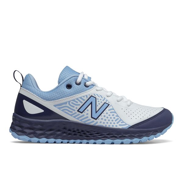 NEW BALANCE FRESH FOAM VELO V2 TURF SHOES NAVY/TEAM CAROLINA/WHITE