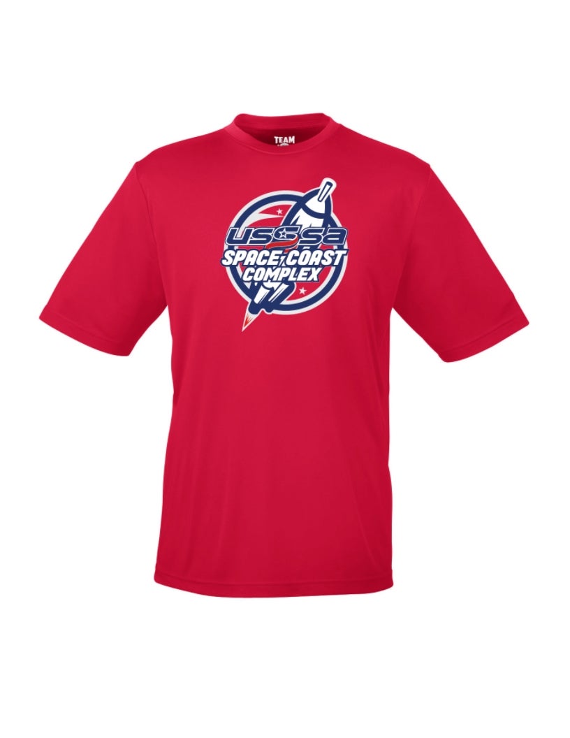 2022 SPACE COAST COMPLEX ZONE PERFORMANCE S/S - RED | Space Coast ...